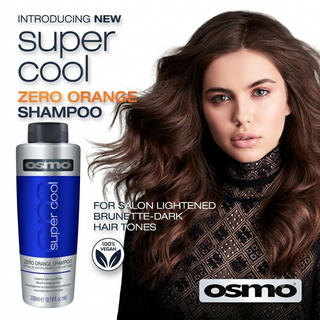 Osmo super cool zero orange shampoo 1000ml anti brassy toner for blonde hair salon size color correction shampoo