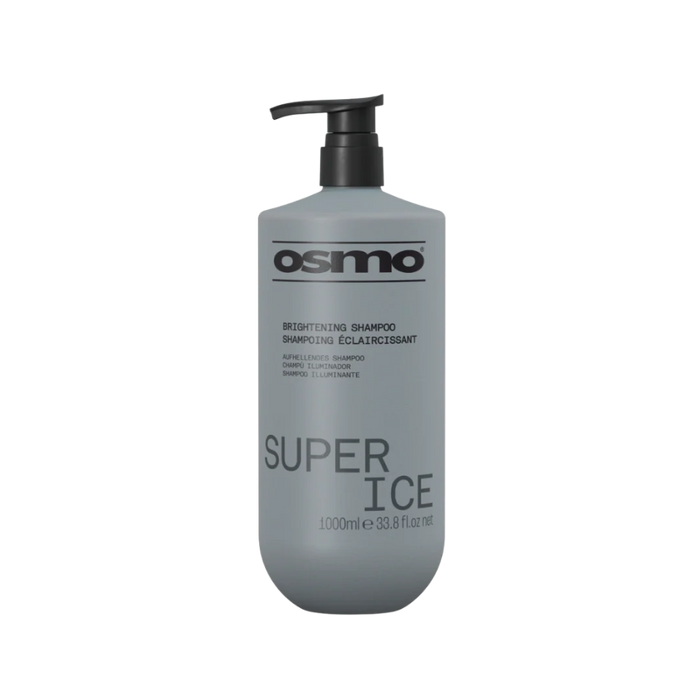 Osmo Super Ice Brightening Shampoo 1000ml | Blonde & Grey Hair Brightening Care