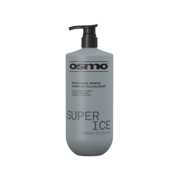 Osmo Super Ice Brightening Shampoo 1000ml | Blonde & Grey Hair Brightening Care