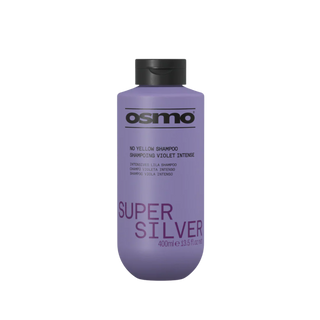 Osmo super silver no yellow shampoo 400ml violet toning shampoo for blonde silver and grey hair brassiness control and shine care shampoo