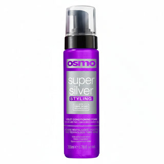 Osmo super silver violet conditioning foam 200ml leave in toner for blonde silver and grey hair care treatment