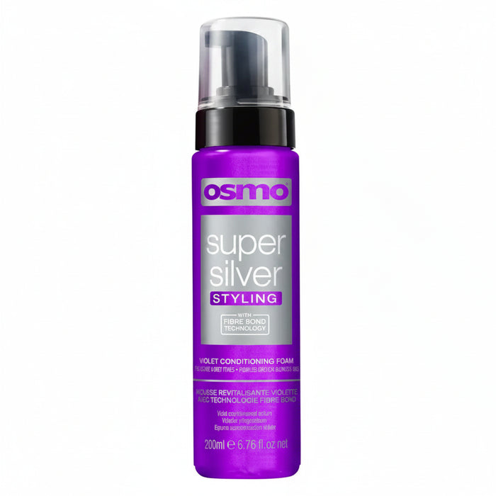 Osmo Super Silver Violet Conditioning Foam 200ml | Blonde & Silver Hair Toner