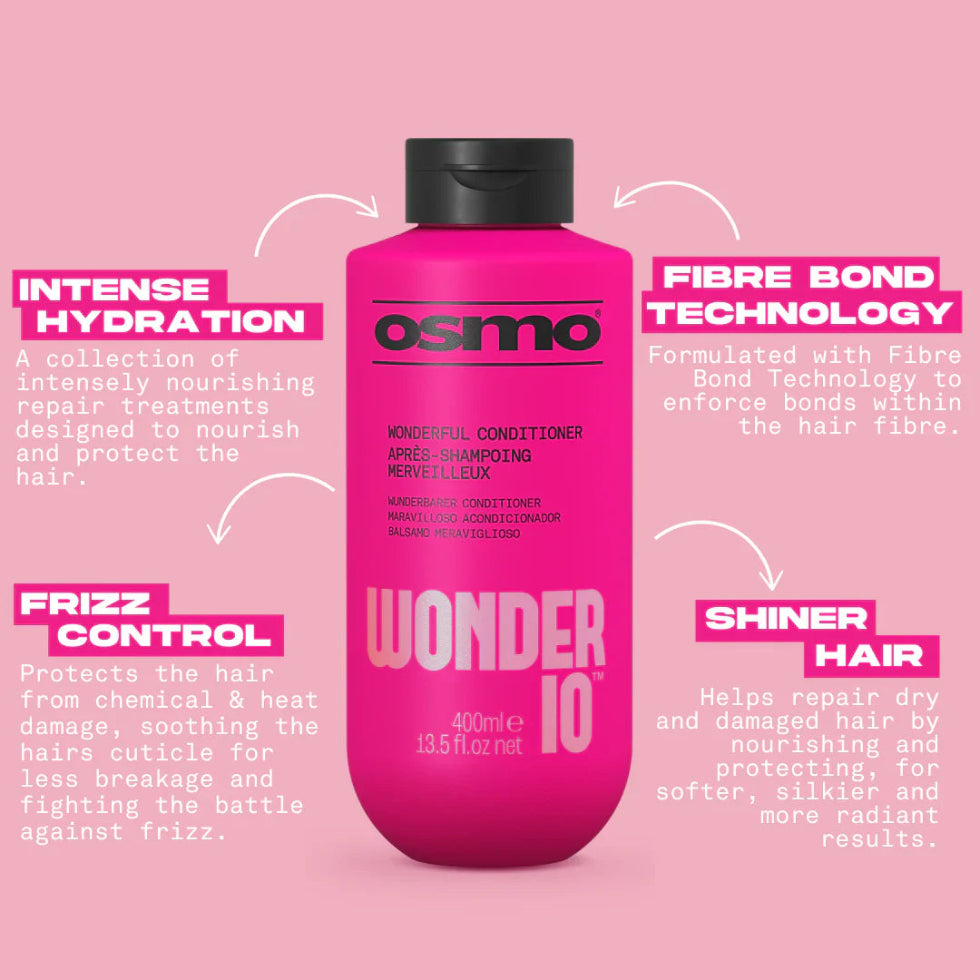 Osmo Wonder 10 conditioner 400ml multi benefit hair repair hydration and frizz control conditioner