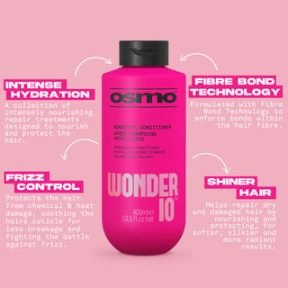 Osmo Wonder 10 conditioner 400ml multi benefit hair repair hydration and frizz control conditioner
