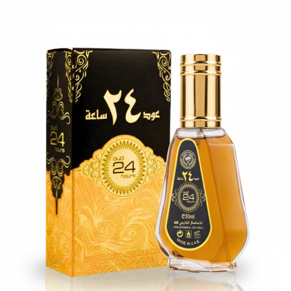 Oud 24 Hours 50ml EDP by Ard Al Zaafaran warm spicy oriental long-lasting perfume
