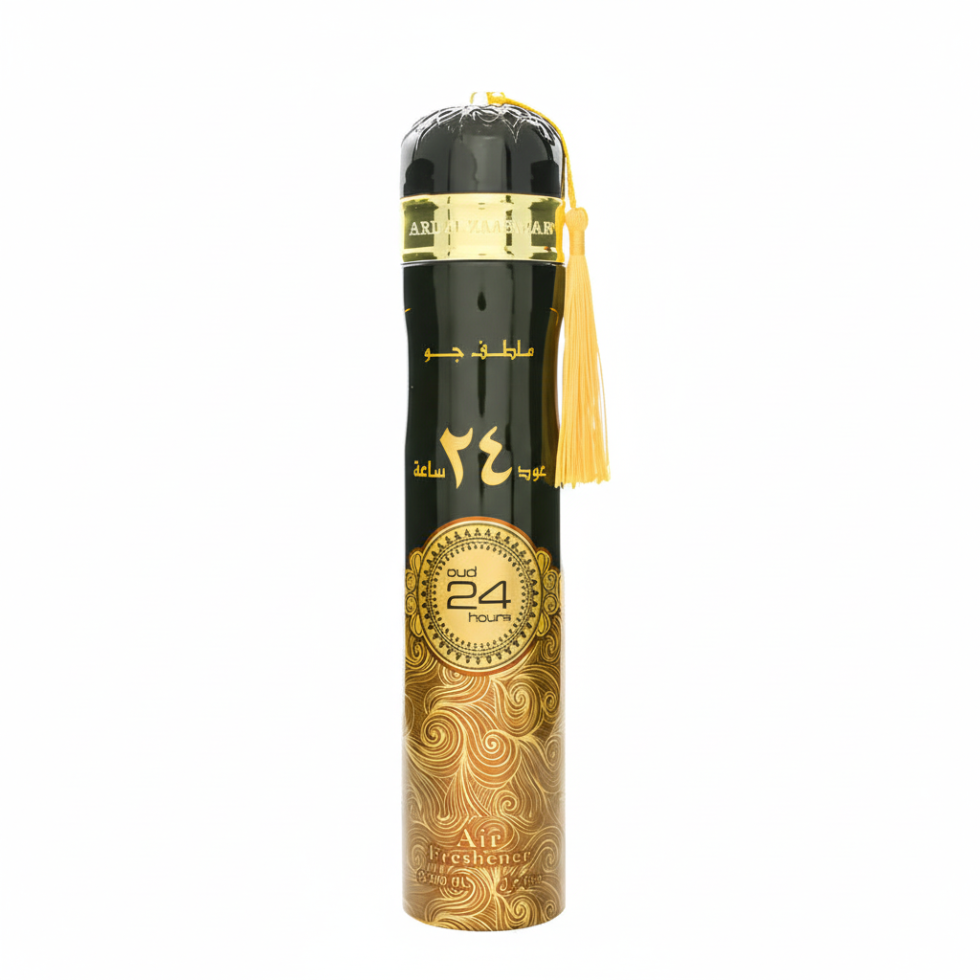 Oud 24 Hours Air Freshener 300ml by Ard Al Zaafaran premium long-lasting home fragrance
