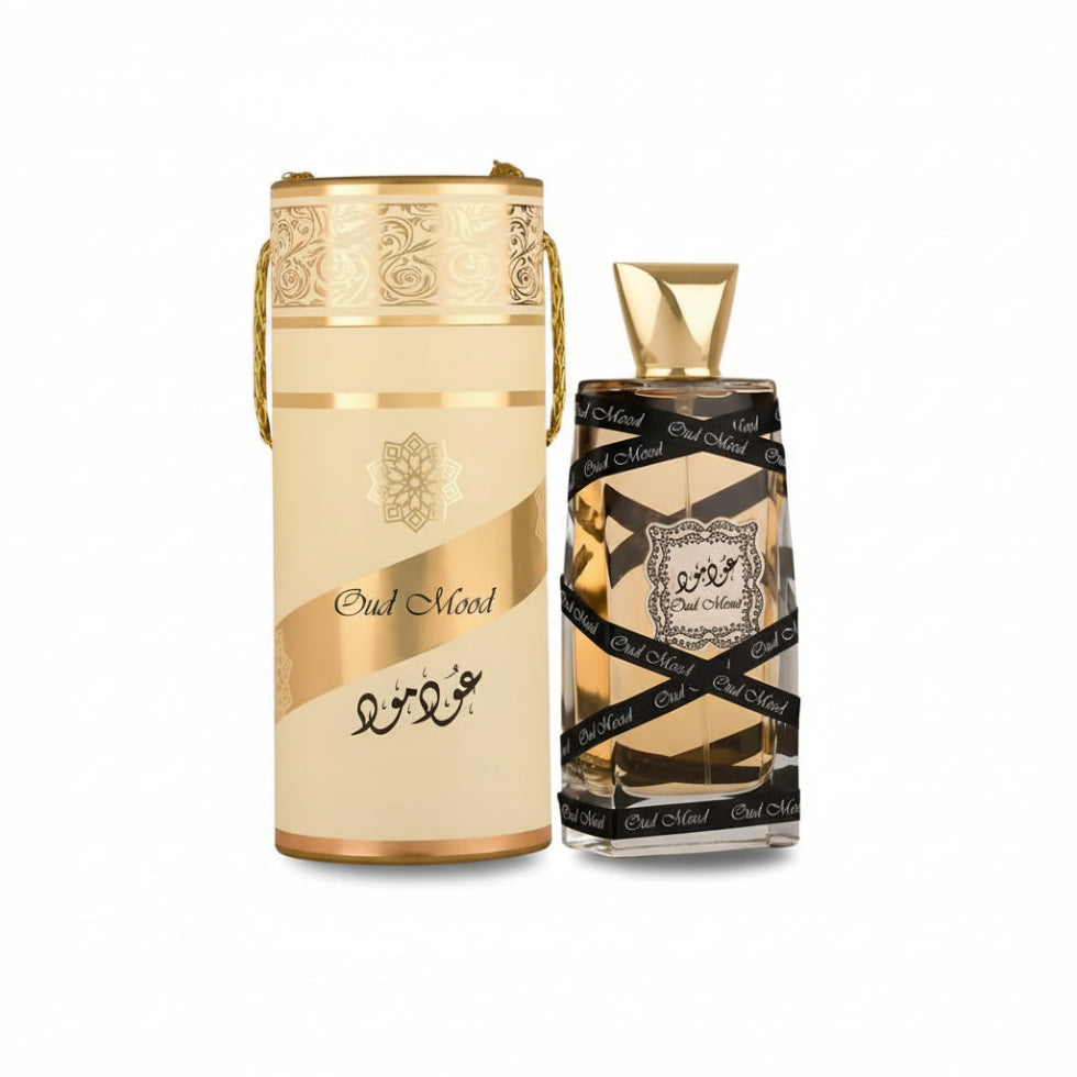 Oud Mood Eau De Parfum 100ml by Lattafa warm spicy oud amber long-lasting unisex fragrance
