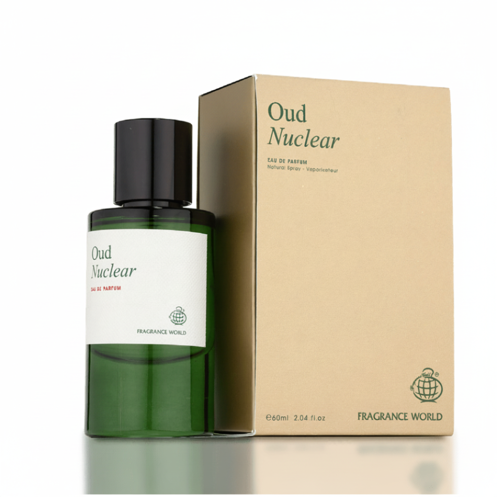 Oud Nuclear EDP 60ml Fragrance World oriental woody oud leather spicy unisex long lasting perfume
