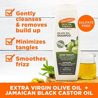 Palmer’s Olive Oil Shampoo Shine Therapy 400ml |For Shine, Volume & Balanced Scalp