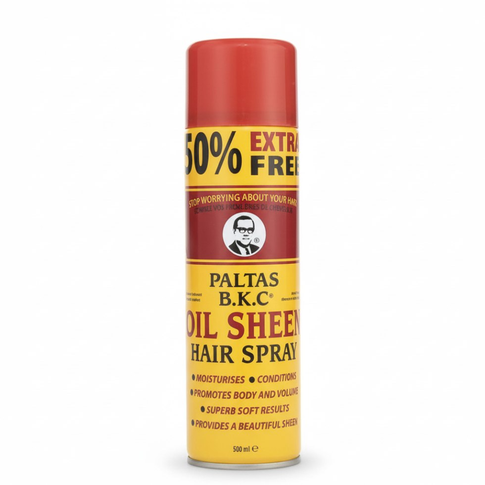 paltas bkc oil sheen hair spray 500ml shine nourish protect hair glossy smooth frizz control finishing spray