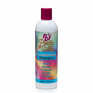 pcj pretty n silky conditioning shampoo 355ml gentle kids moisturizing shampoo for soft clean hair
