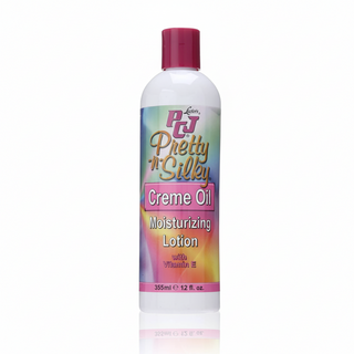 pcj pretty n silky moisturizing lotion 355ml kids hair moisture and shine for soft smooth hair