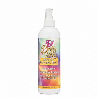pcj pretty n silky wet n ez detangling spray 355ml kids hair detangler for smooth tangle free hair