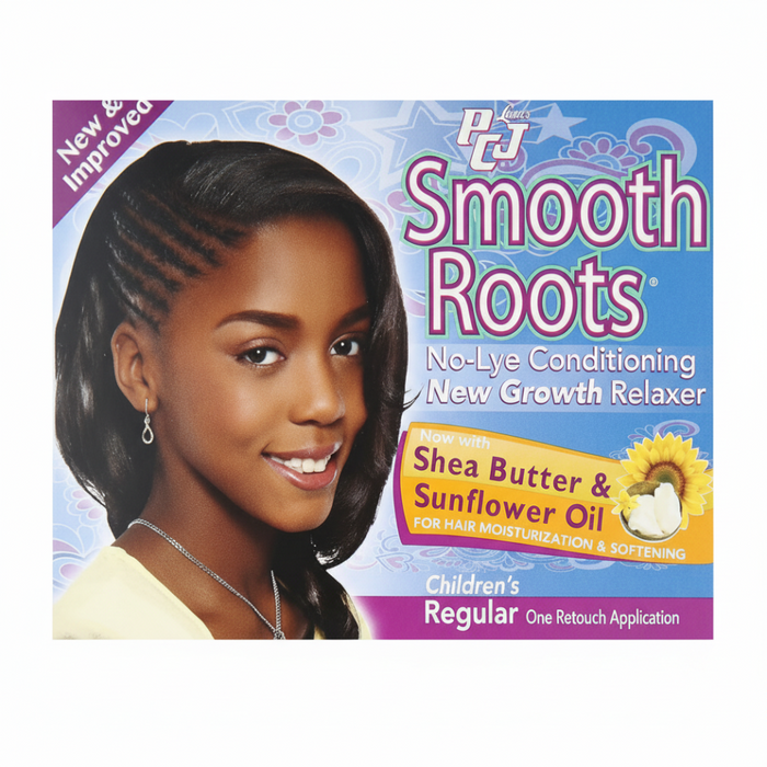 PCJ Smooth Roots Relaxer for Children Regular 120g | Shea Butter Kit