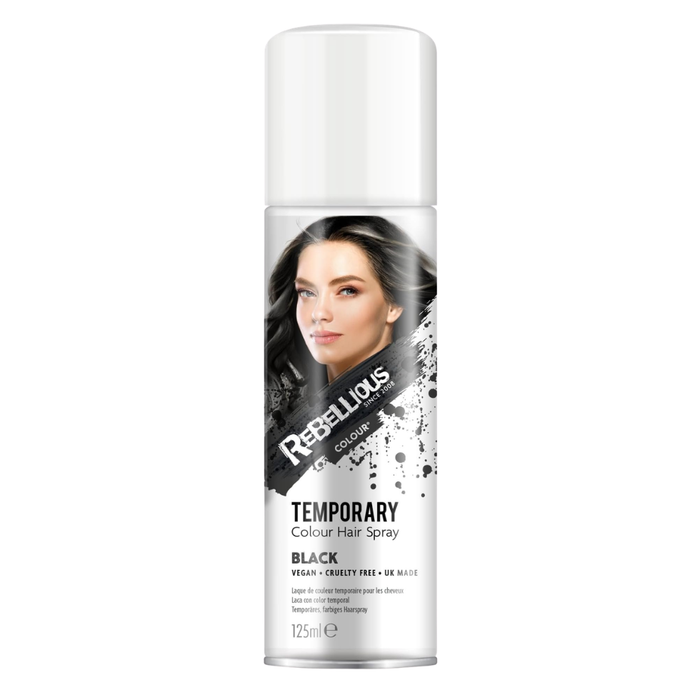 Paint Glow Black Hair Colour Spray 125ml | Temporary Black Hair Spray