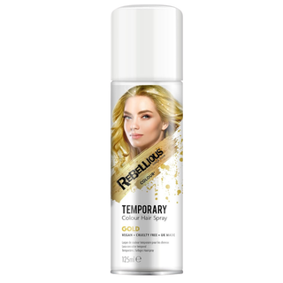 Paint Glow gold hair colour spray 125ml temporary vibrant gold hair spray for instant glamorous and washable hair styling