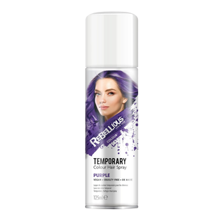 Paint Glow purple hair colour spray 125ml temporary vibrant purple hair spray for instant bold and washable hair styling