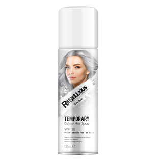 Paint Glow white hair colour spray 125ml temporary vibrant white hair spray for instant bold and washable hair styling