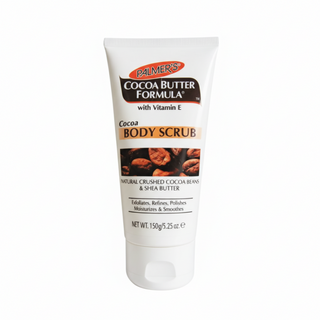 Palmers cocoa body scrub exfoliates hydrates and reveals smooth radiant glowing skin