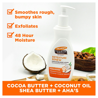 Palmer’s Retexture Renew Exfoliating Body Lotion 400ml | Smooth & Radiant Skin