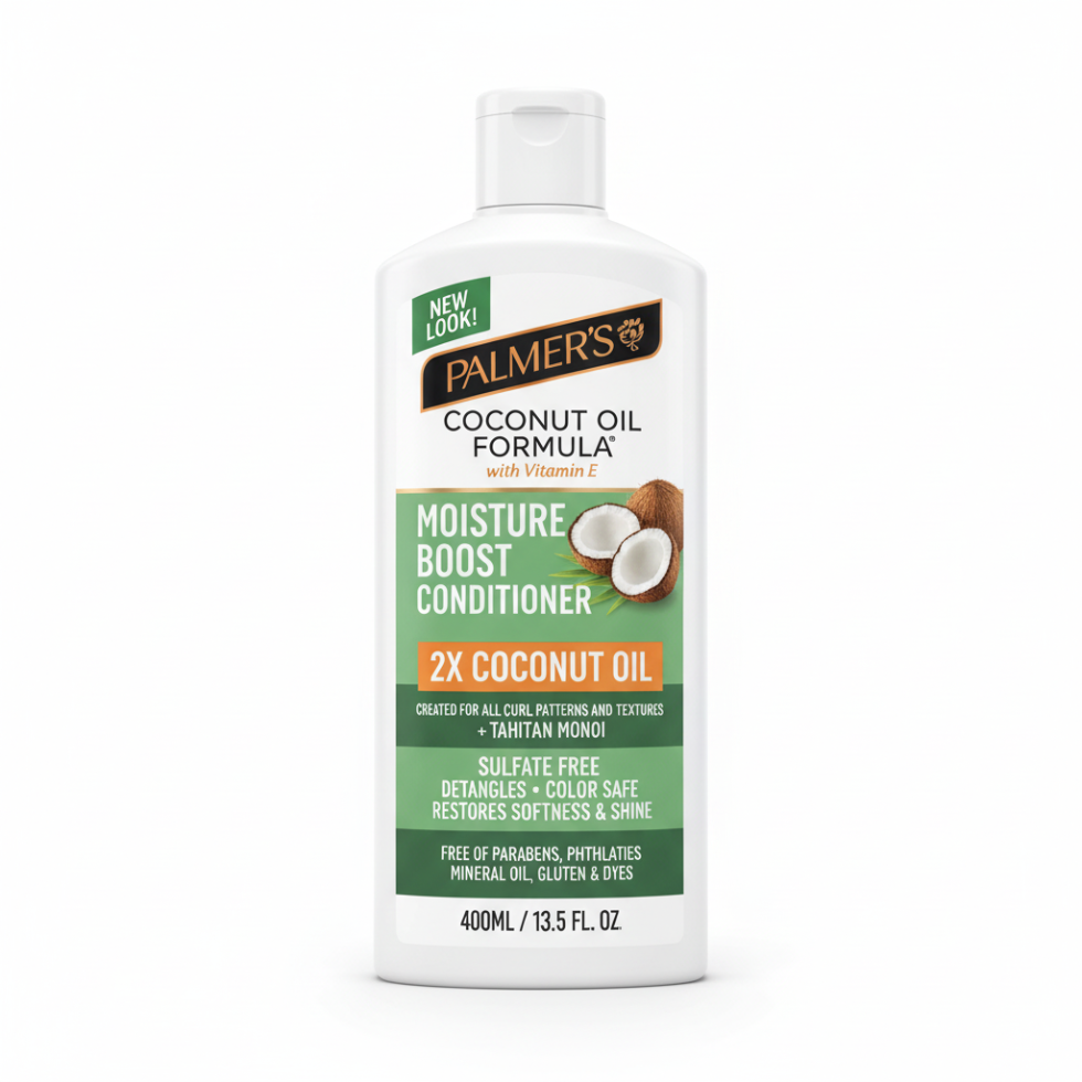 Palmers coconut oil conditioner moisture boost 400ml restores dry damaged hair deep hydration smooth soft shiny hair