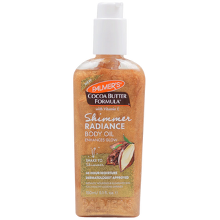 palmers cocoa butter shimmer radiance body oil for glowing hydrated smooth skin
