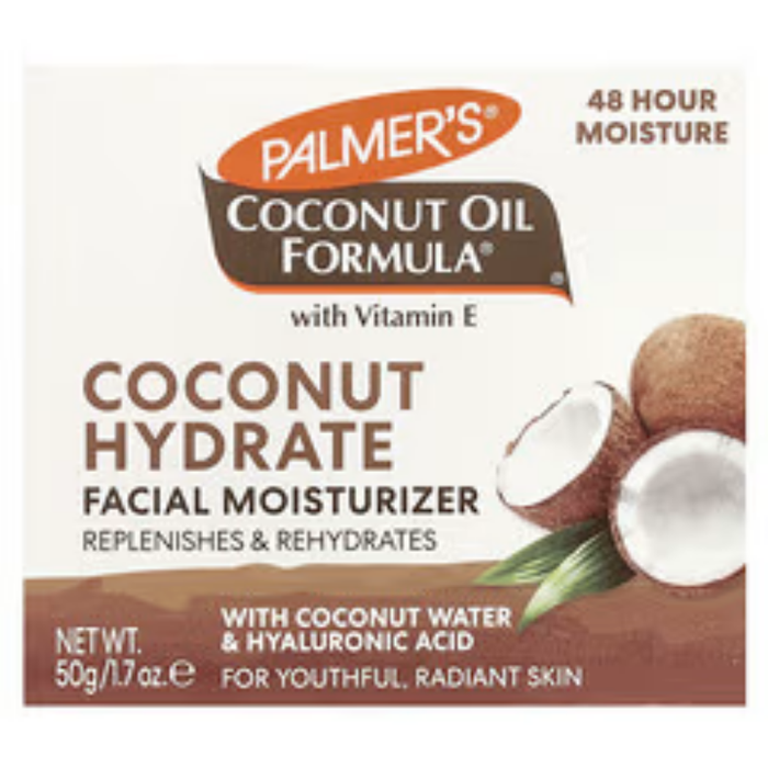 palmers coconut hydrate facial moisturizer 50g for soft smooth glowing hydrated skin
