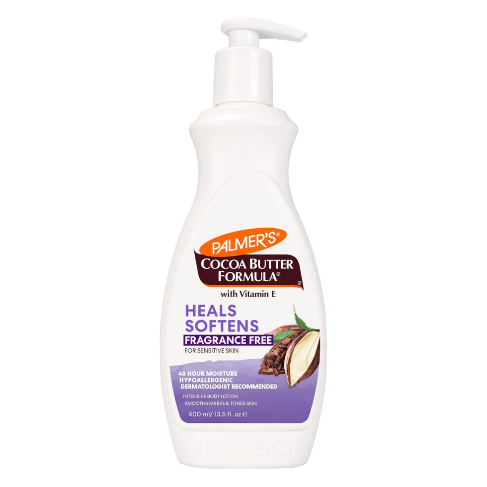 palmers coconut oil body lotion fragrance free for soft smooth hydrated sensitive skin

