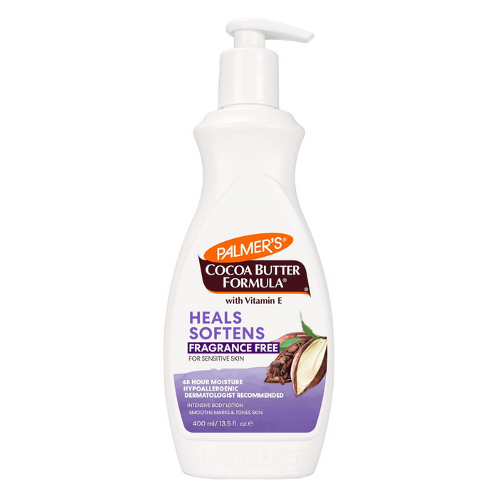 palmers coconut oil body lotion fragrance free for soft smooth hydrated sensitive skin
