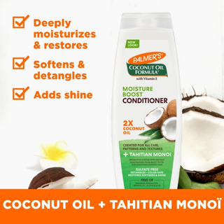 Palmer’s Coconut Oil Conditioner Moisture Boost 400ml | Repair Dry & Damaged Hair