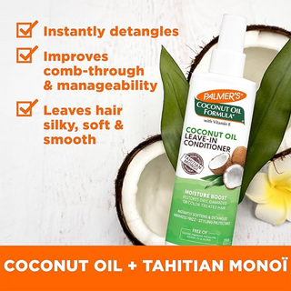 Palmers coconut oil leave in conditioner 250ml restores dry damaged color treated hair repairs and smooths frizz