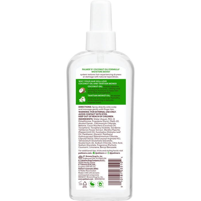 Palmer’s Coconut Oil Strong Roots Spray 150ml | Scalp Nourish & Refresh Hair Care
