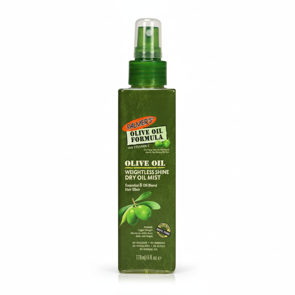 Palmers olive oil weightless shine dry oil mist 178ml frizz control adds gloss and smooth shiny hair finish