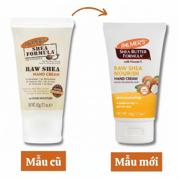 palmers raw shea hand cream 60g deeply replenishes dry hands for soft smooth skin care