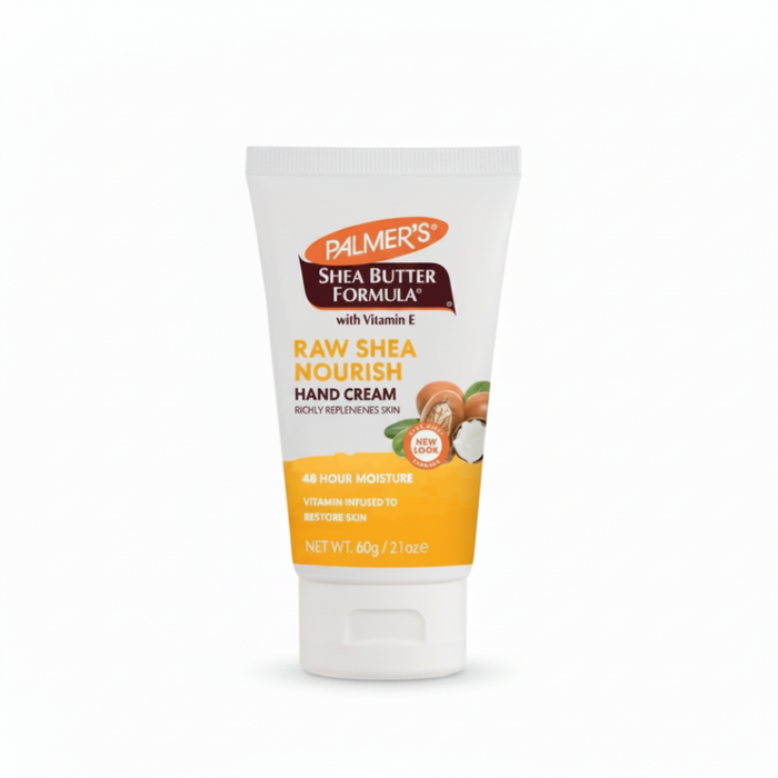 palmers raw shea hand cream 60g deeply replenishes dry hands for soft smooth skin care