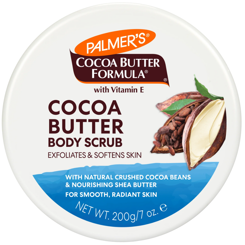 palmers cocoa butter body scrub 200g exfoliate soften smooth radiant hydrated skin care