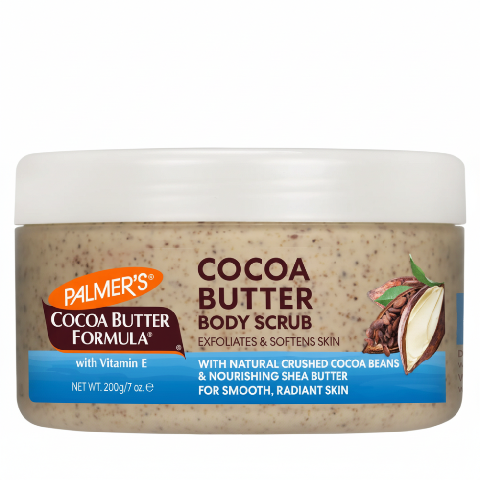 palmers cocoa butter body scrub 200g exfoliate soften smooth radiant hydrated skin care