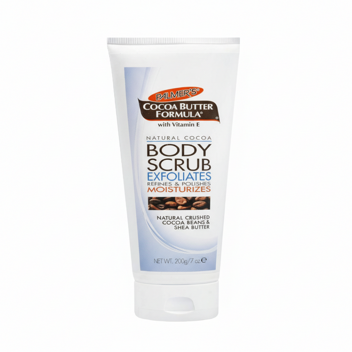 palmers cocoa butter body scrub 200g exfoliating moisturizing skin polish removes dead skin smooth soft radiant glowing skin care
