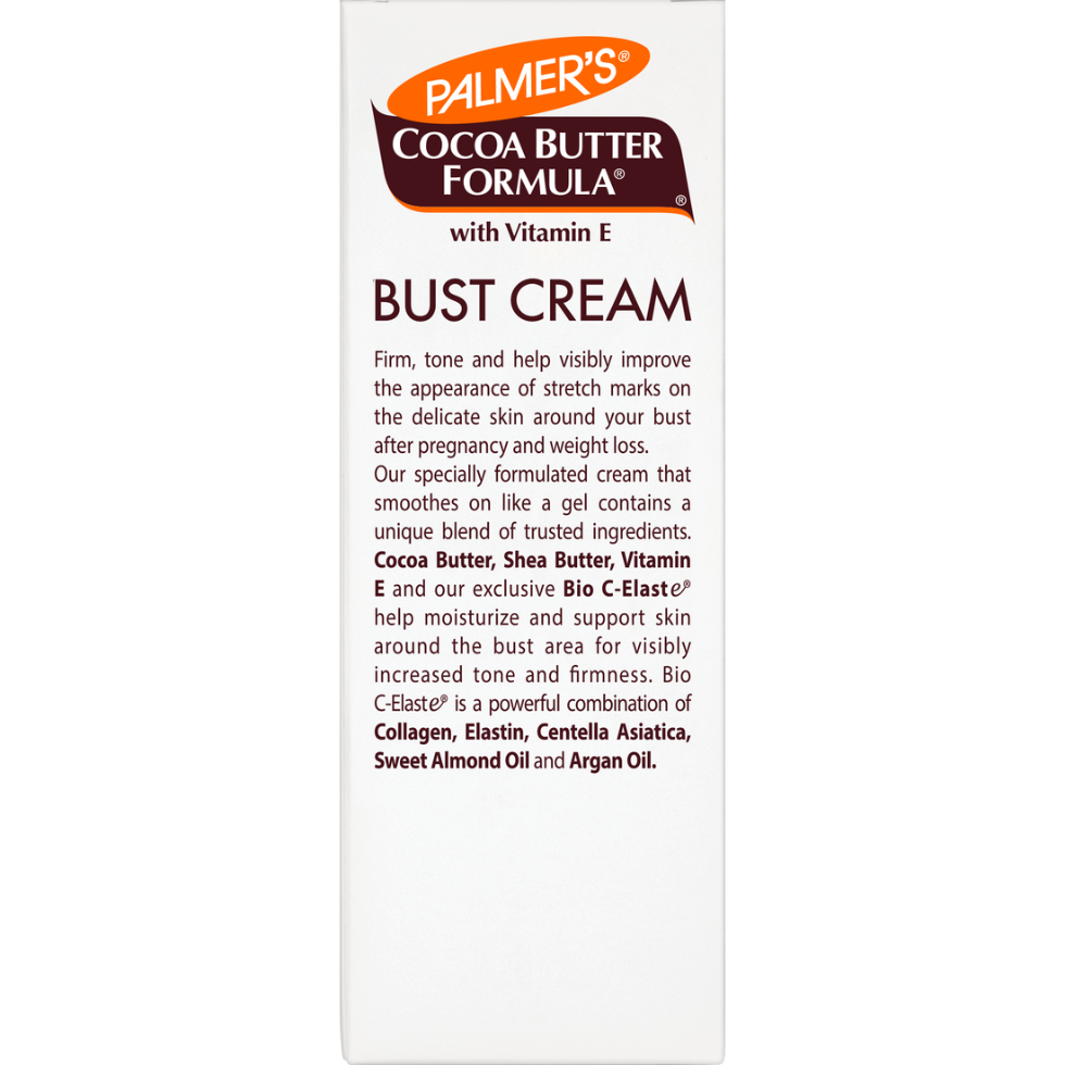 palmers cocoa butter bust cream 125g firm tone stretch mark care skin tightening and hydration cream
