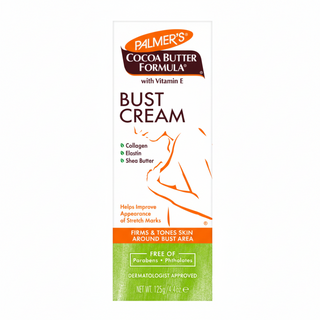 palmers cocoa butter bust cream 125g firm tone stretch mark care skin tightening and hydration cream