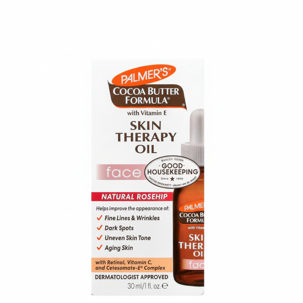 palmers cocoa butter face skin therapy oil 30ml vitamin e rosehip oil for glowing smooth skin