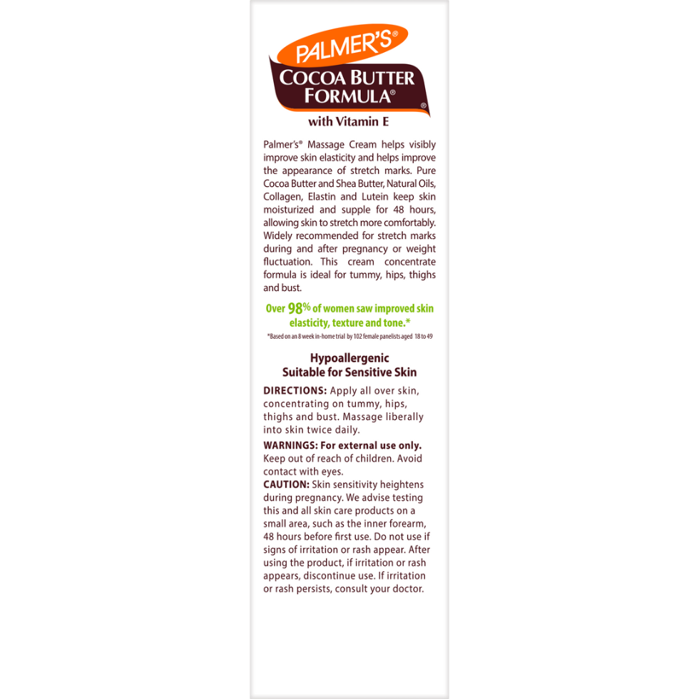 palmers cocoa butter massage cream 125g stretch mark care skin repair elasticity and smooth skin treatment