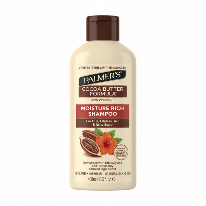 Palmers Cocoa Butter Moisture Rich Shampoo 400ml | Hydrate & Nourish Hair