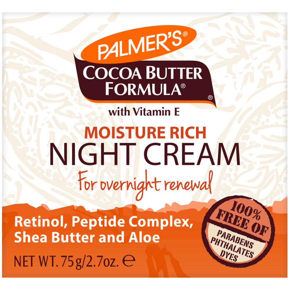 palmers cocoa butter moisture rich night cream 75g retinol renewal deep hydration overnight skin care