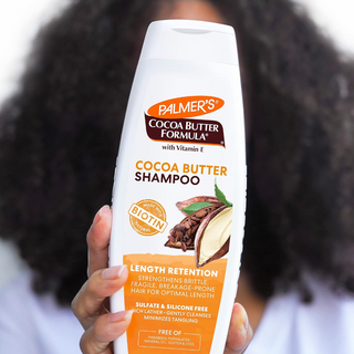 palmers cocoa butter shampoo 400ml sulfate free silicone free length retention hydrating hair