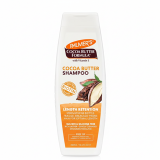 palmers cocoa butter shampoo 400ml sulfate free silicone free length retention hydrating hair