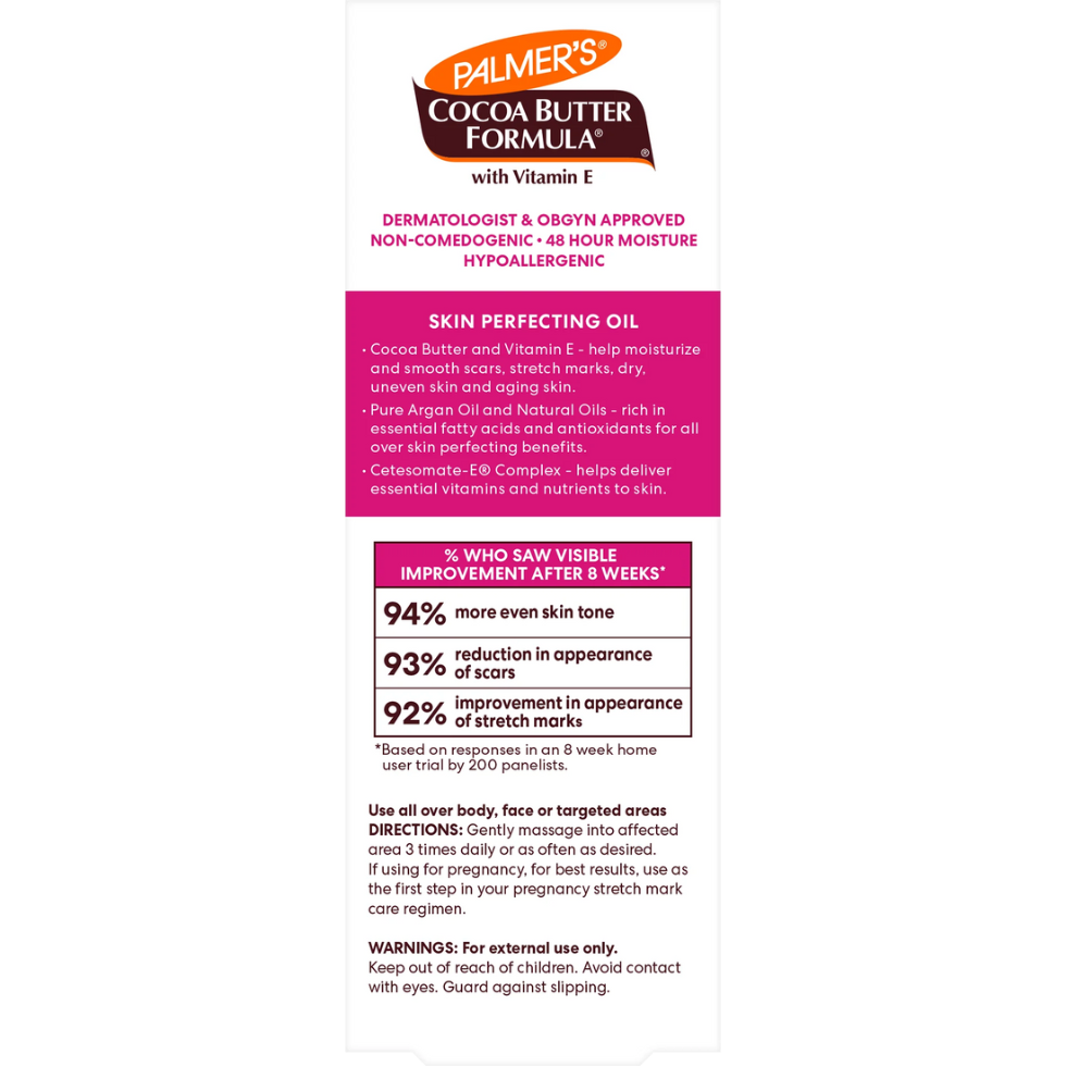 palmers cocoa butter skin therapy oil for scars stretch marks skin repair and smoothing care