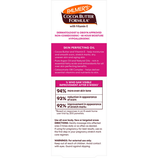 palmers cocoa butter skin therapy oil for scars stretch marks skin repair and smoothing care