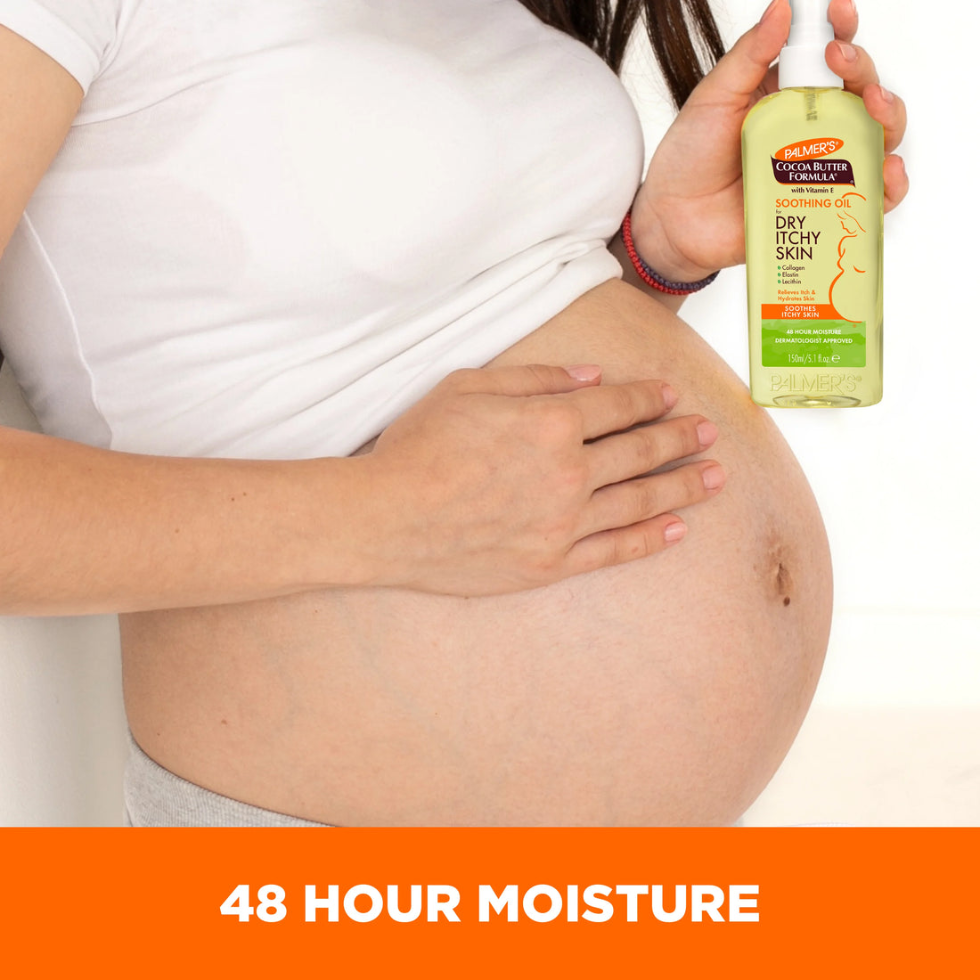 palmers cocoa butter soothing oil 150ml dry itchy skin relief hydrating smooth soft skin care
