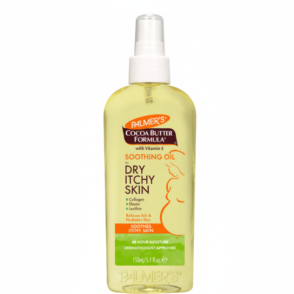 palmers cocoa butter soothing oil 150ml dry itchy skin relief hydrating smooth soft skin care
